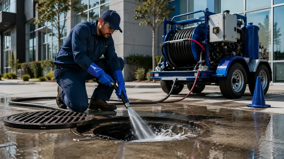 Commercial Hydro Jet Drain Cleaning in Castaic